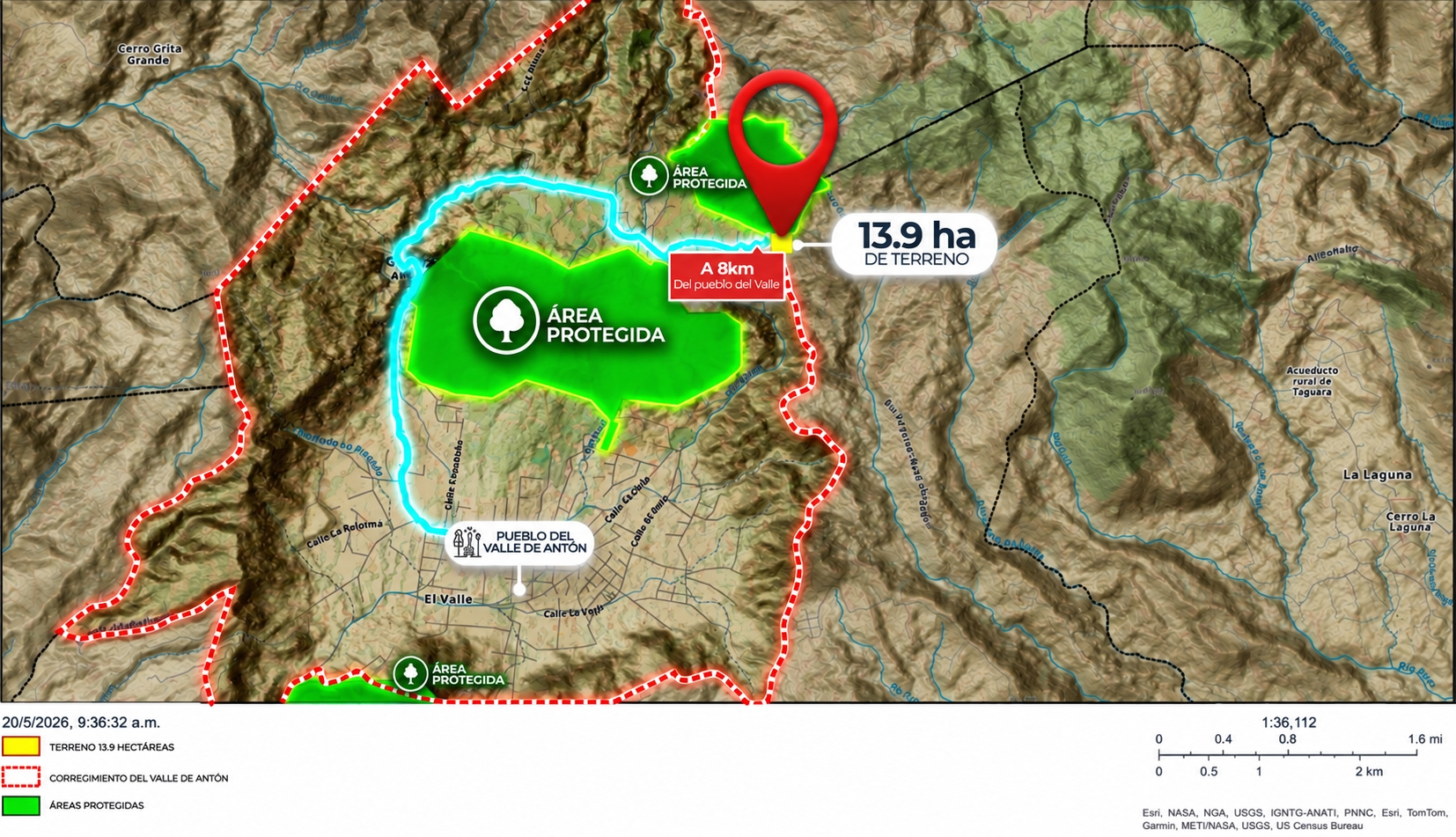 Venta de terreno Ecoturístico a 8km de el pueblo de El Valle de Antón