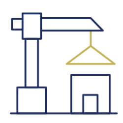 Una propiedad residencial en construcción o recién construida.