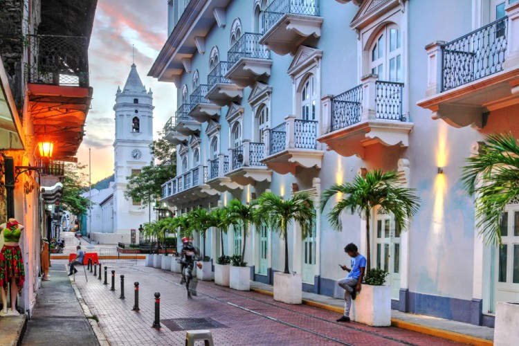 Un área urbana de Panamá llamada Casco Antigua
