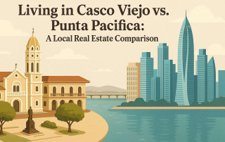 A combination of neighborhoods in Casco Viejo and Punta Pacifica in Panama City, Panama.