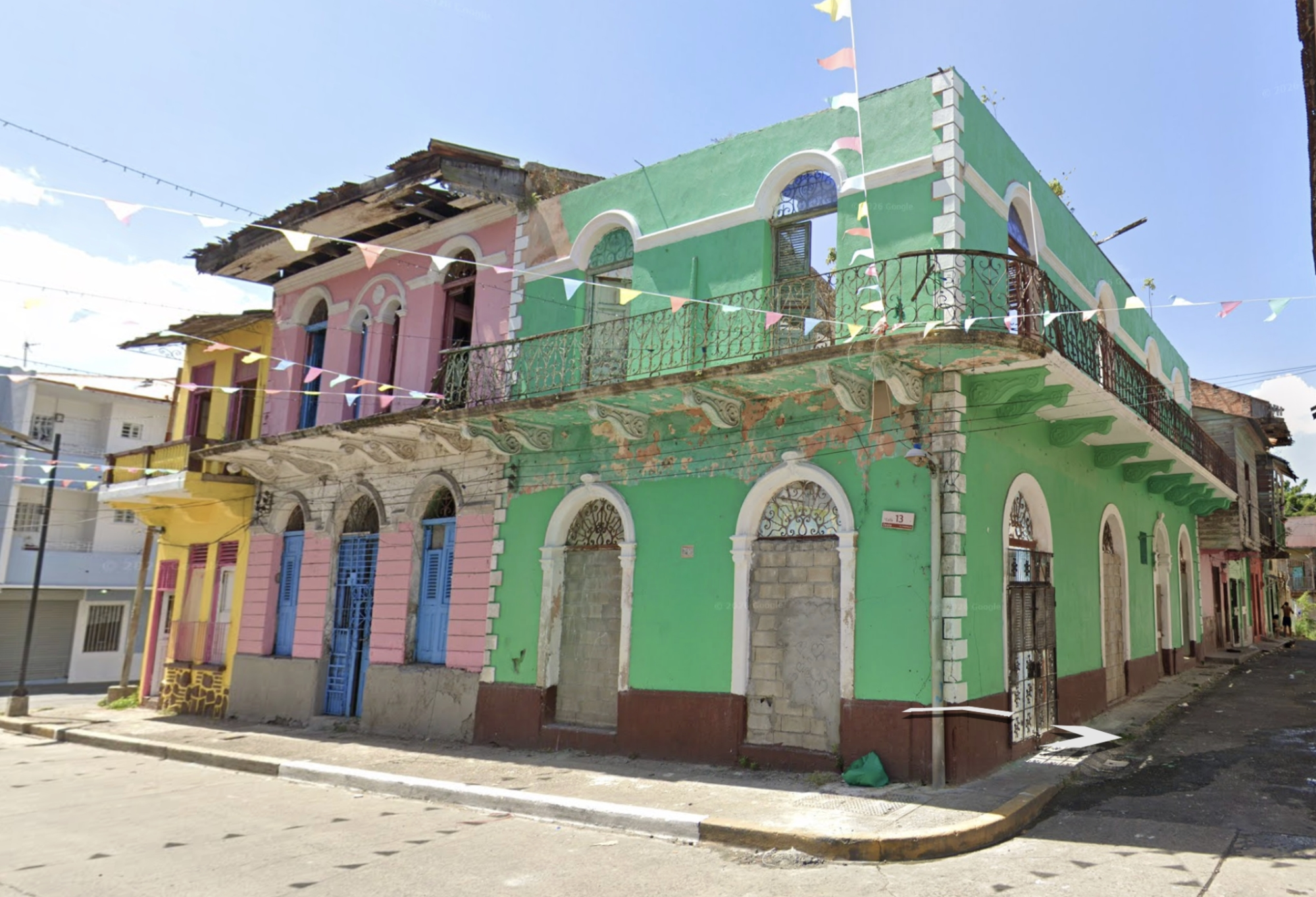 Historic building with an arched facade