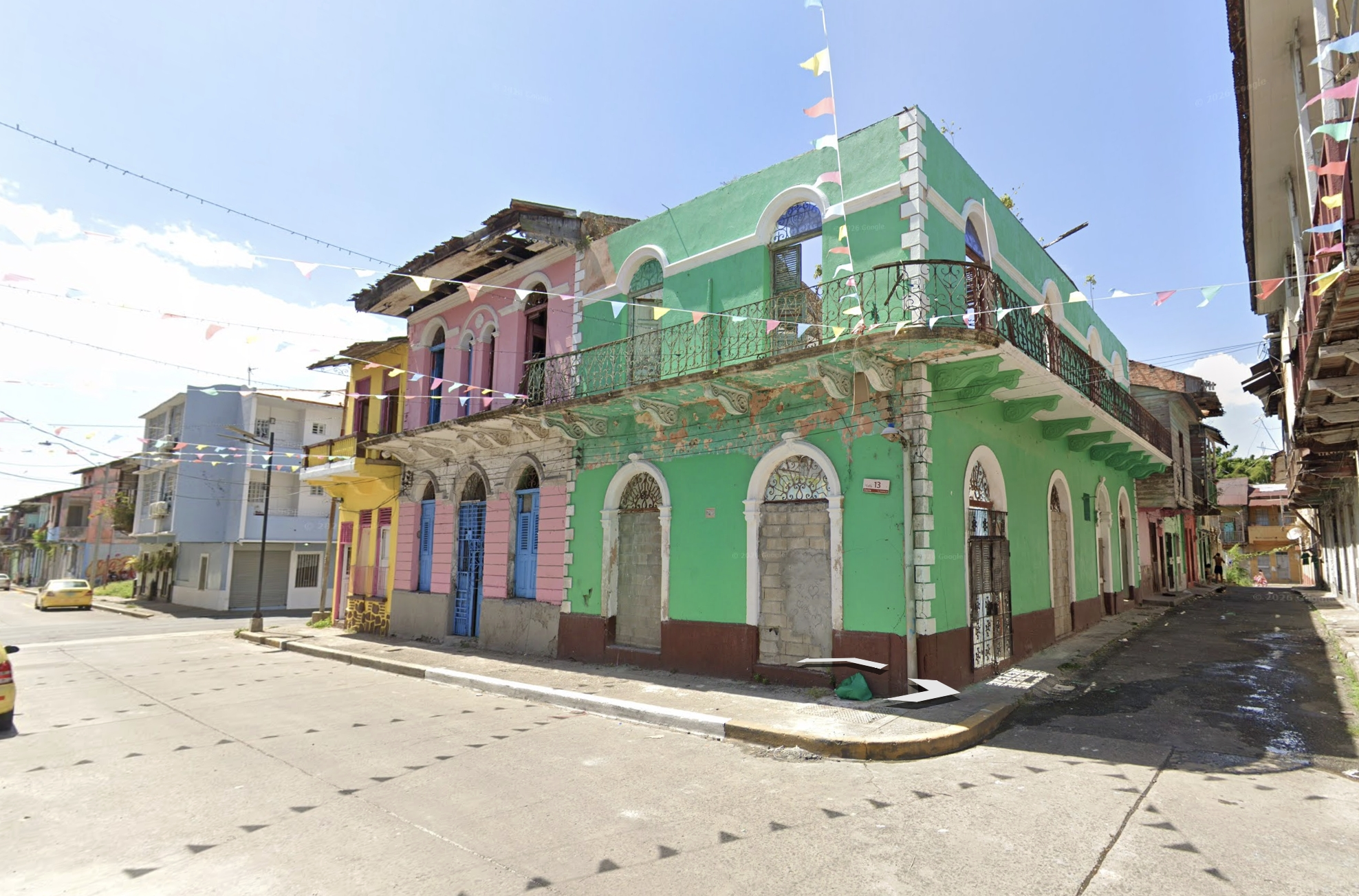 Historic building with an arched facade