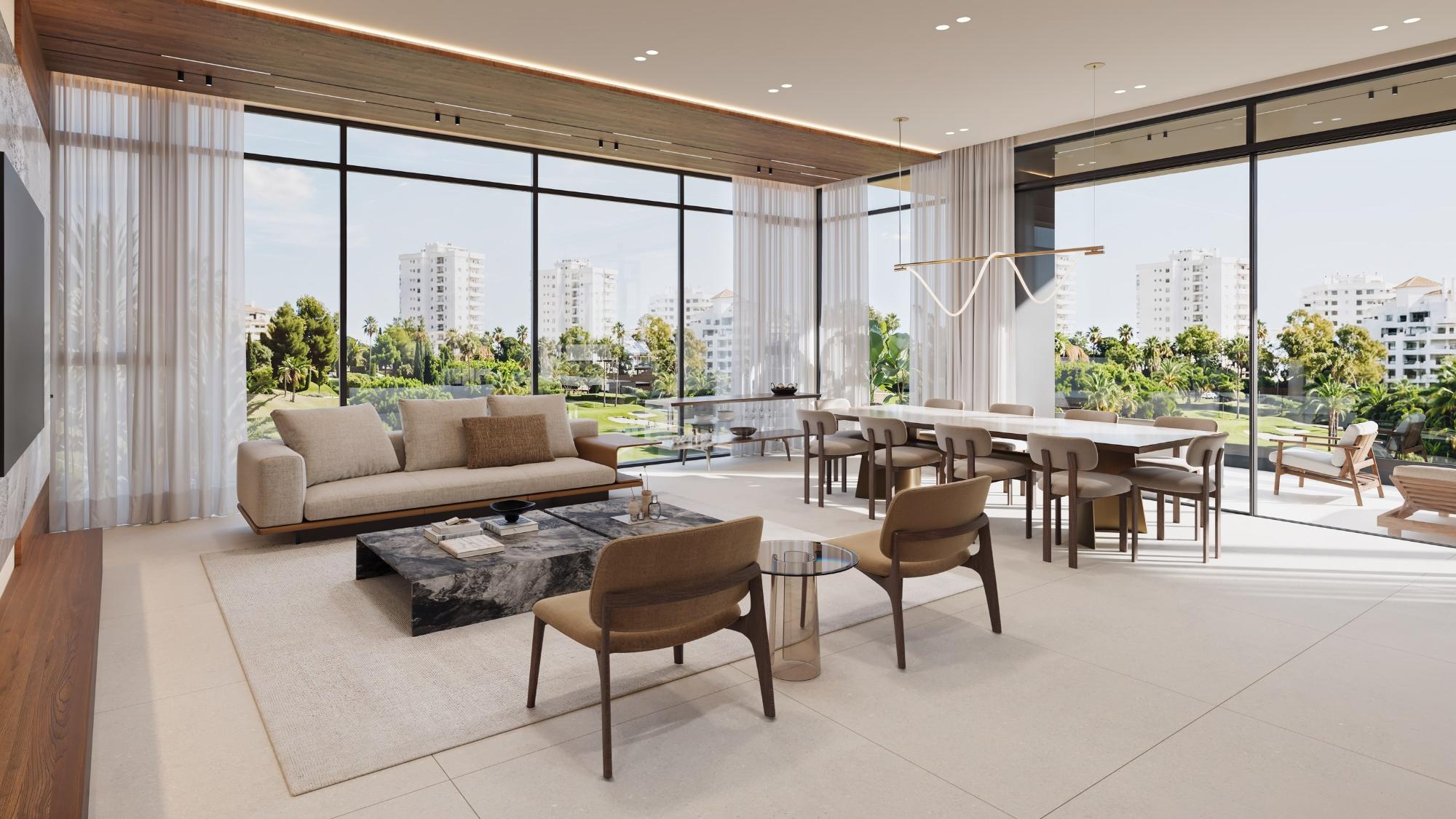 368 m² Penthouse, golf view, Santa María